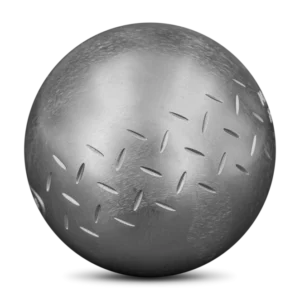 boule de pétanque loisir acier inox adulte obut motif chevron face avant