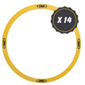 Lot de 14 Cercles Rigide Obut - Jaune