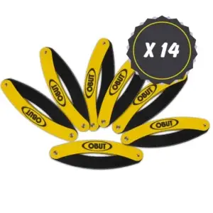 Lot 14 Cercles Pliant Obut - Noir et Jaune