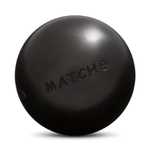 boule de pétanque obut match plus lisse carbone noir amorti +