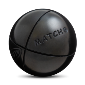 boule de pétanque obut match plus striée carbone noir amorti +