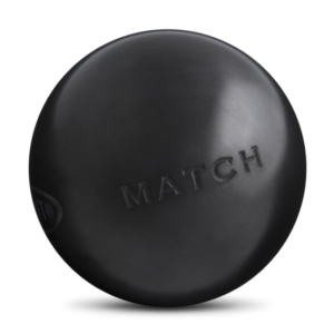 boule de pétanque obut match lisse carbone noir demi tendre