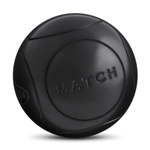 boule de pétanque obut match striée carbone noir demi tendre