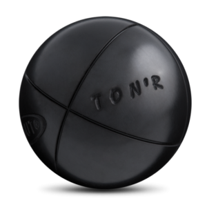 boule de pétanque obut tonr striée carbone noir tendre